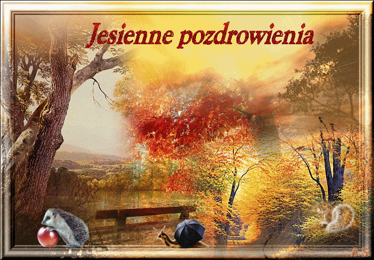 Kartka jesienne pozdrowienia